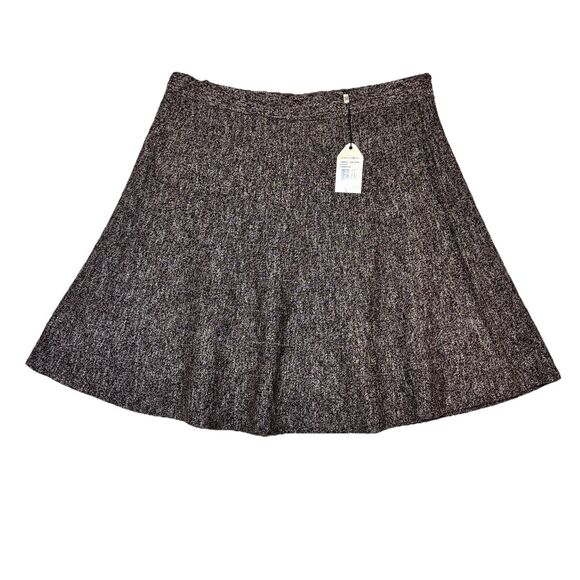 Sophie Max Womens Size L Skirt Black White Above Knee Pull On - Picture 1 of 8